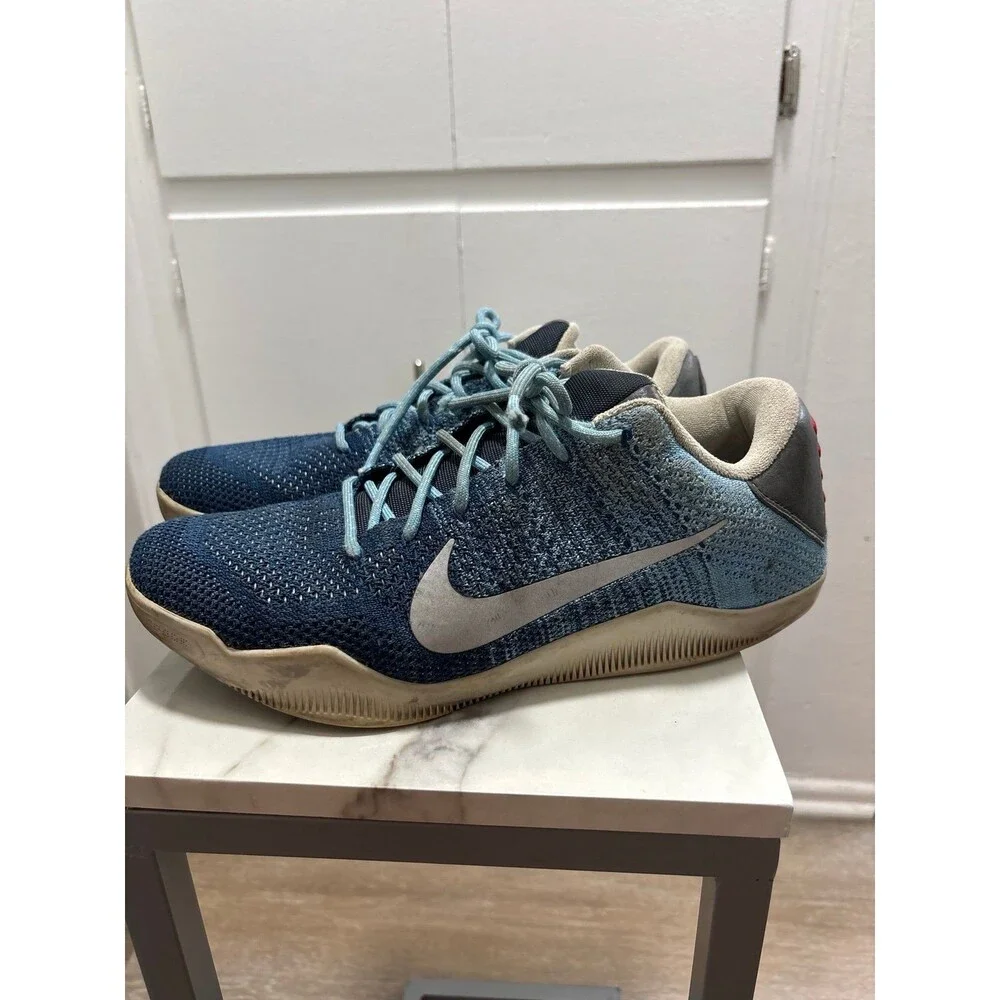 Nike Kobe 11 Elite Low Brave Blue Mens Size 11 Sneakers 822675-404